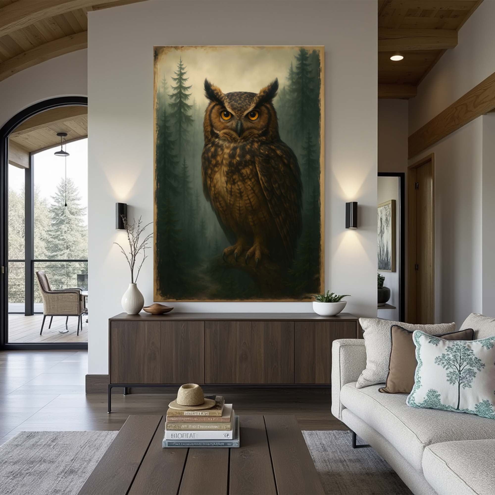 Watcher Of The Woods Owl Wall Art - The misfit market