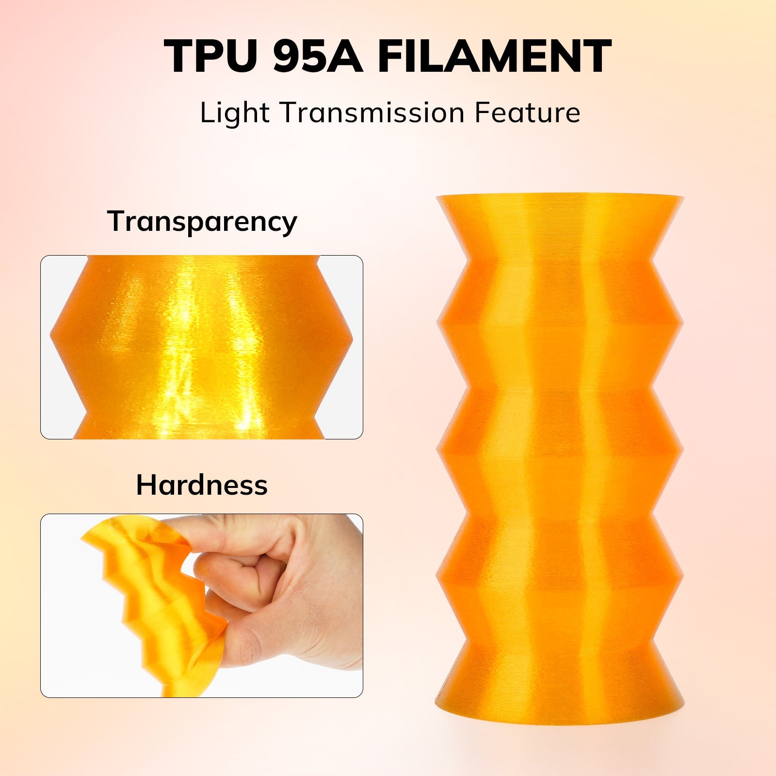 TPU Transparent 1.75mm, 1KG/2.2LB - The misfit market