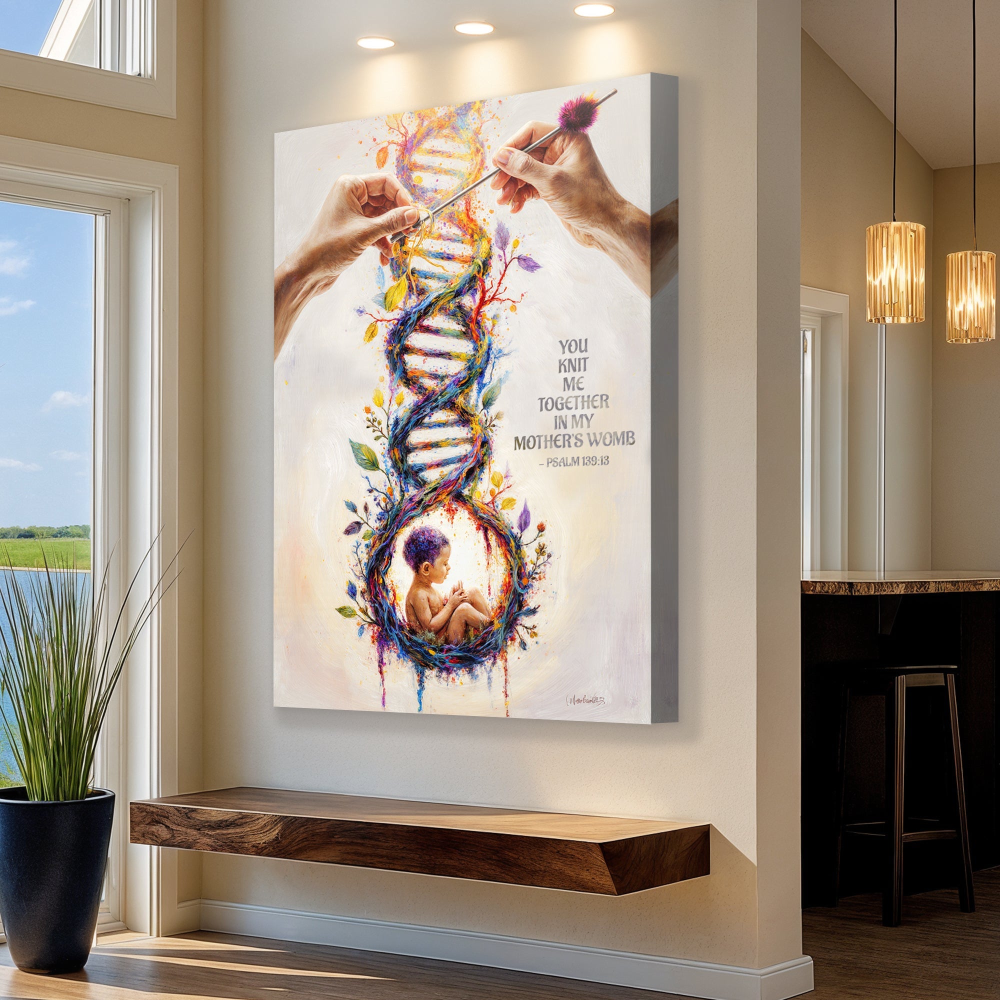 Psalm 139:13 - For You Knit Me In My Mother's Womb Faith Sign - The misfit market
