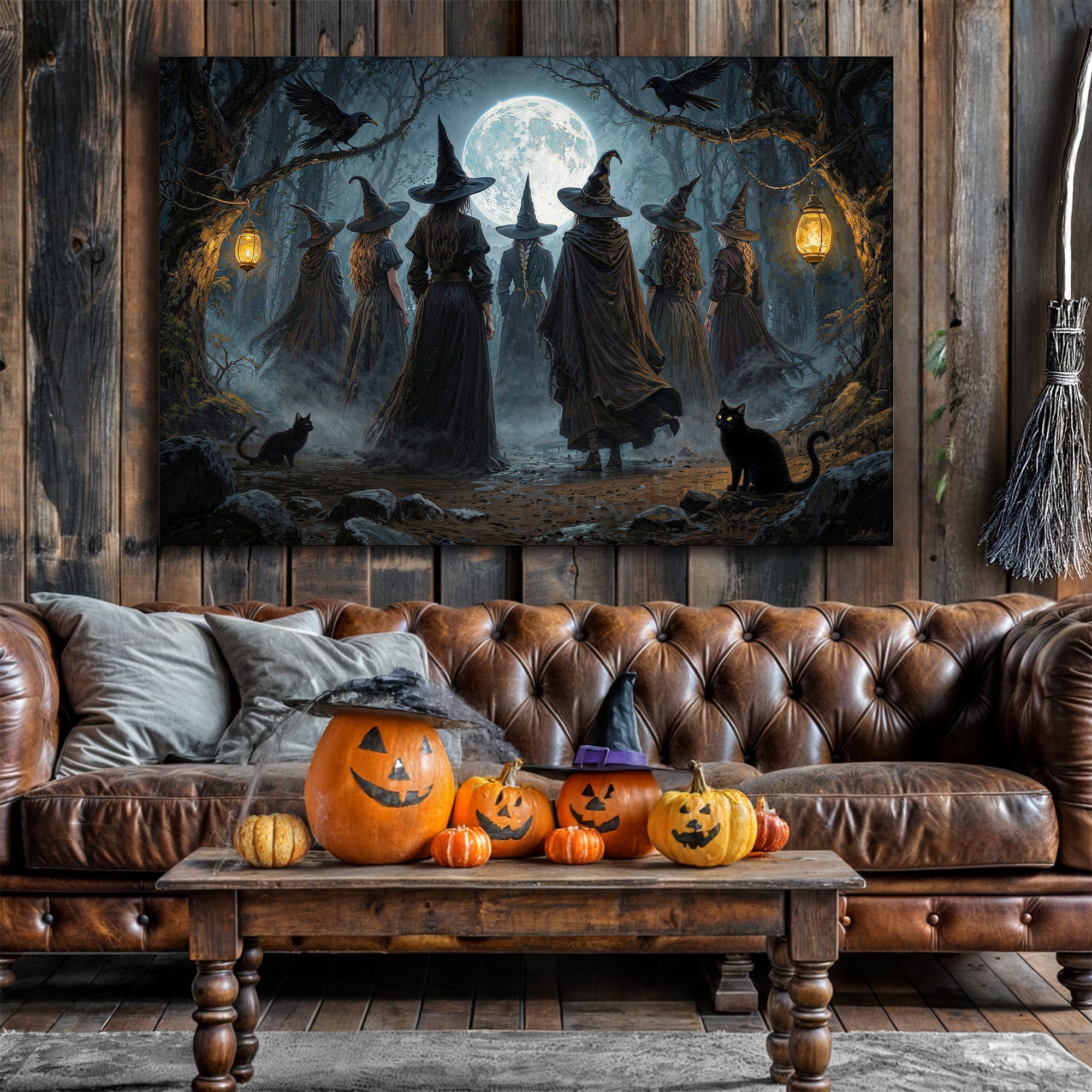Coven of Witches Halloween Wall Art - The misfit market