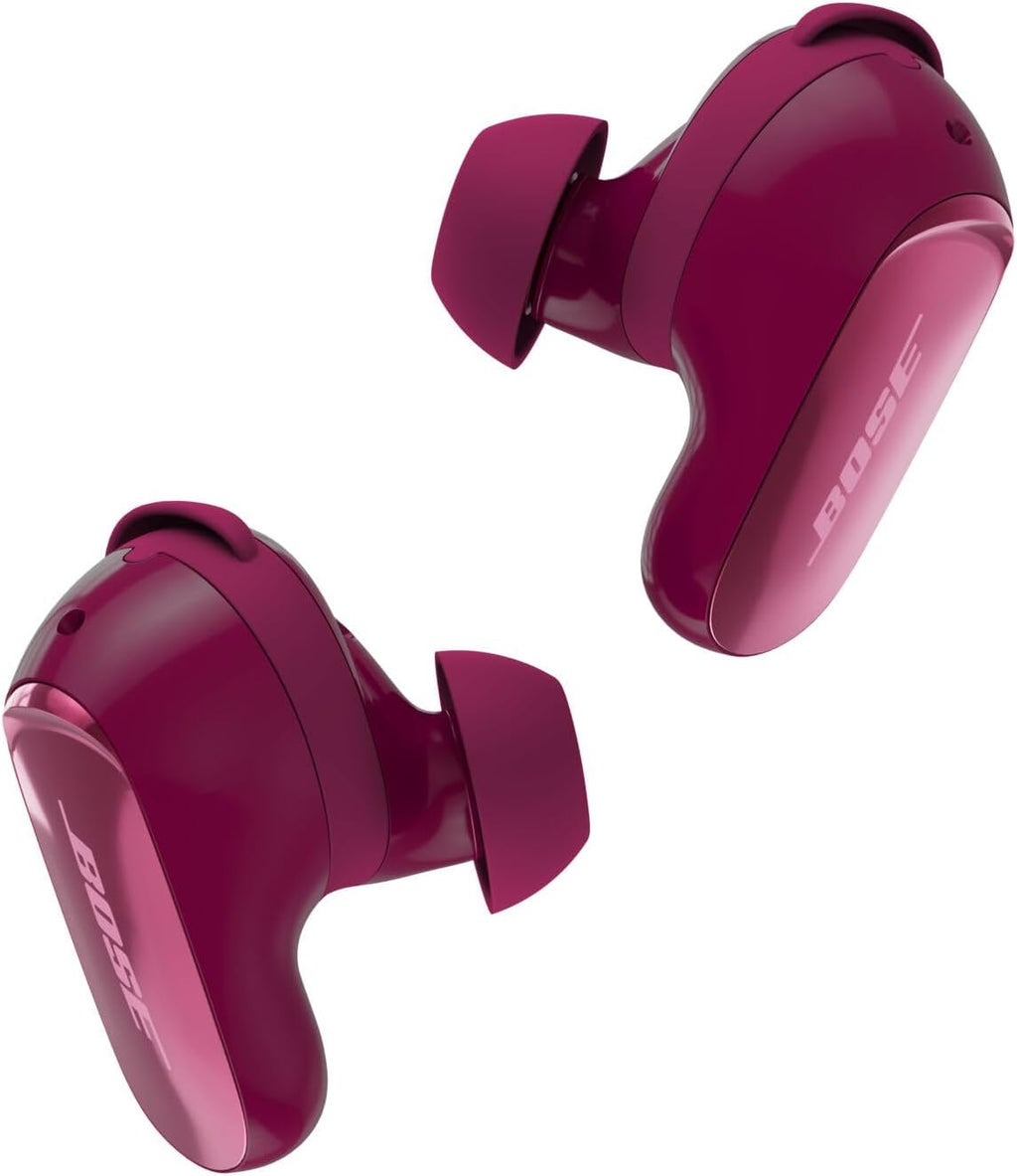 Bose QuietComfort Ultra Earbuds (2nd Gen) - Wireless Noise Cancelling Earbuds with Mic, Immersive Audio, USB-C Charging, Up to 6 Hours Battery, IPX4 Rating, Deep Plum - Limited Edition Color