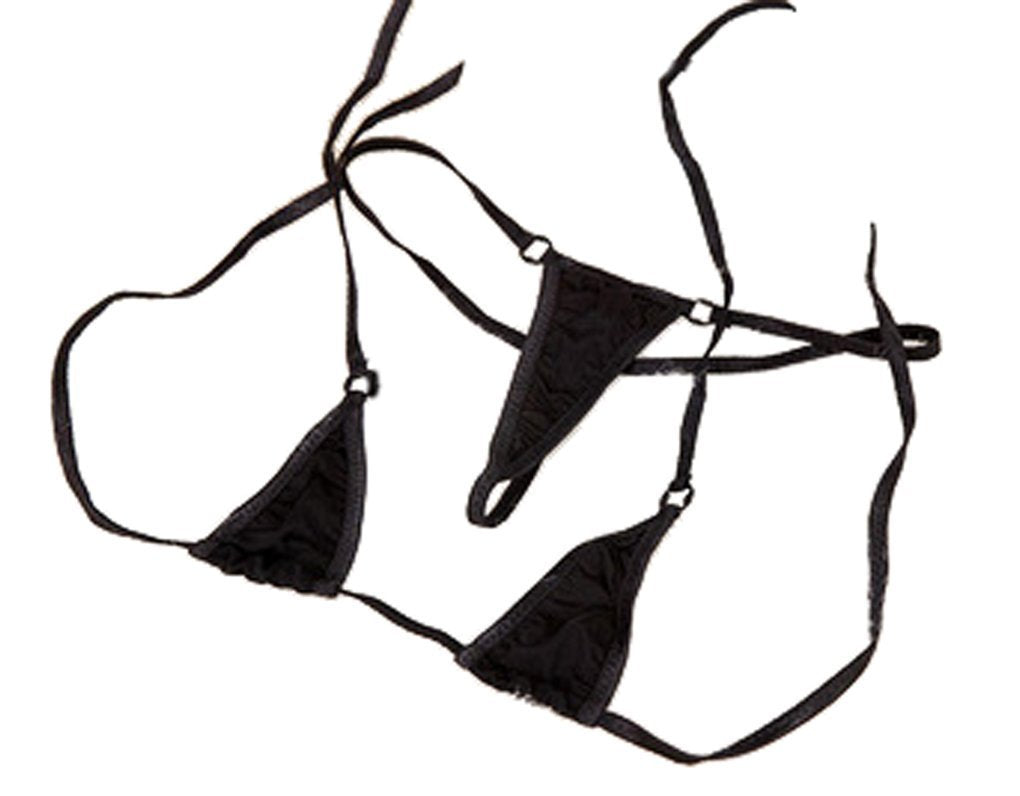 LinvMe Women's Extreme Sexy Hot Silk Micro Bikinis Set Mini Thong Swimwear