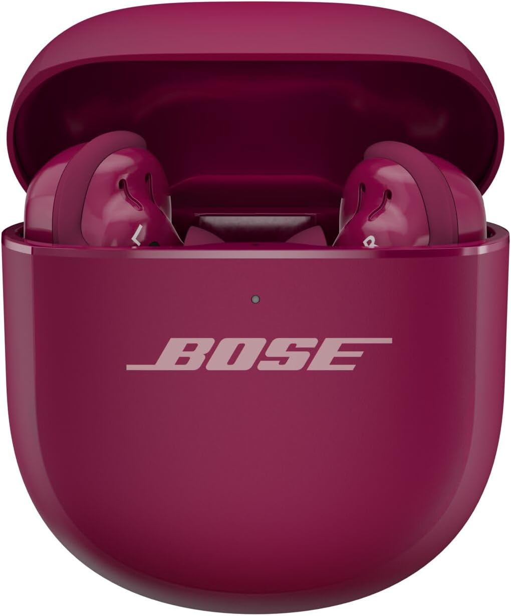 Bose QuietComfort Ultra Earbuds (2nd Gen) - Wireless Noise Cancelling Earbuds with Mic, Immersive Audio, USB-C Charging, Up to 6 Hours Battery, IPX4 Rating, Deep Plum - Limited Edition Color