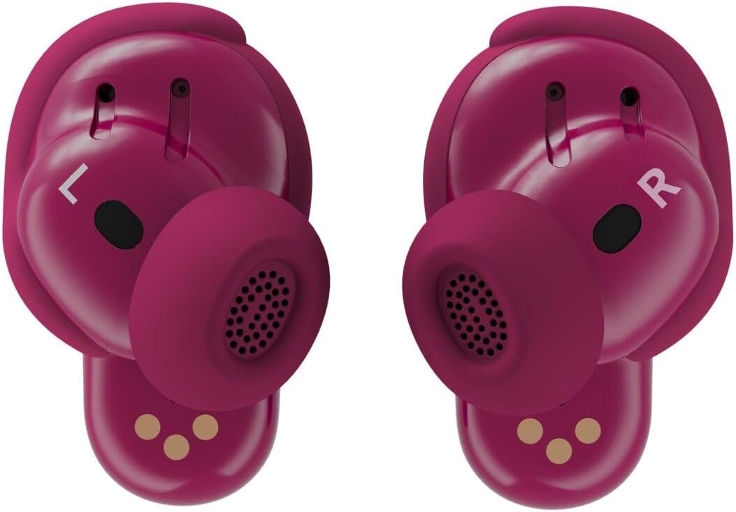 Bose QuietComfort Ultra Earbuds (2nd Gen) - Wireless Noise Cancelling Earbuds with Mic, Immersive Audio, USB-C Charging, Up to 6 Hours Battery, IPX4 Rating, Deep Plum - Limited Edition Color