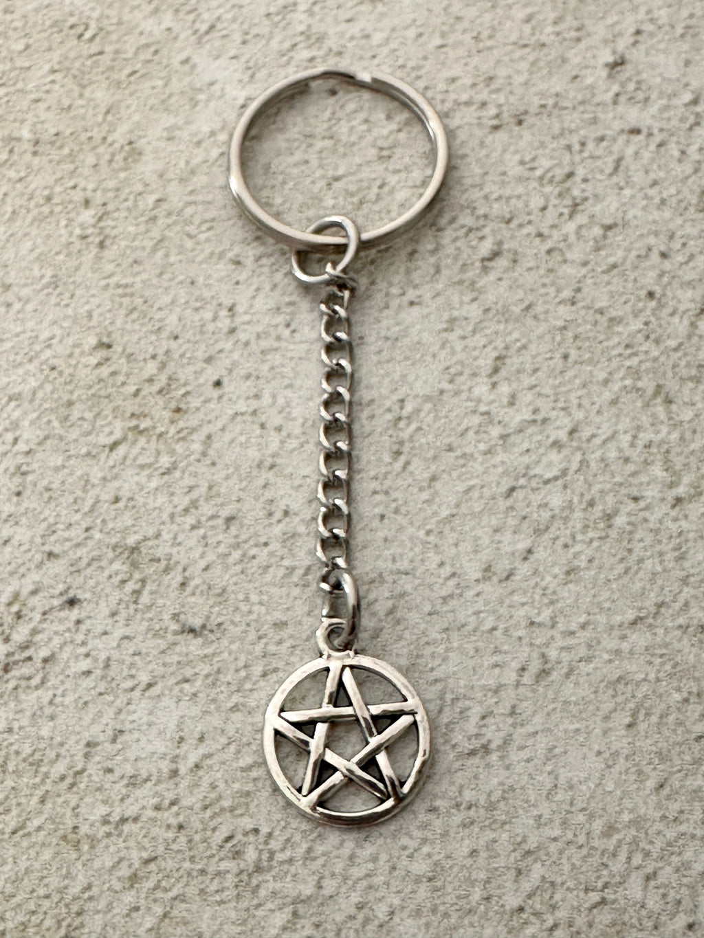 Witchy Pentacle Zipper Pull Bag Charm Keychain - The misfit market