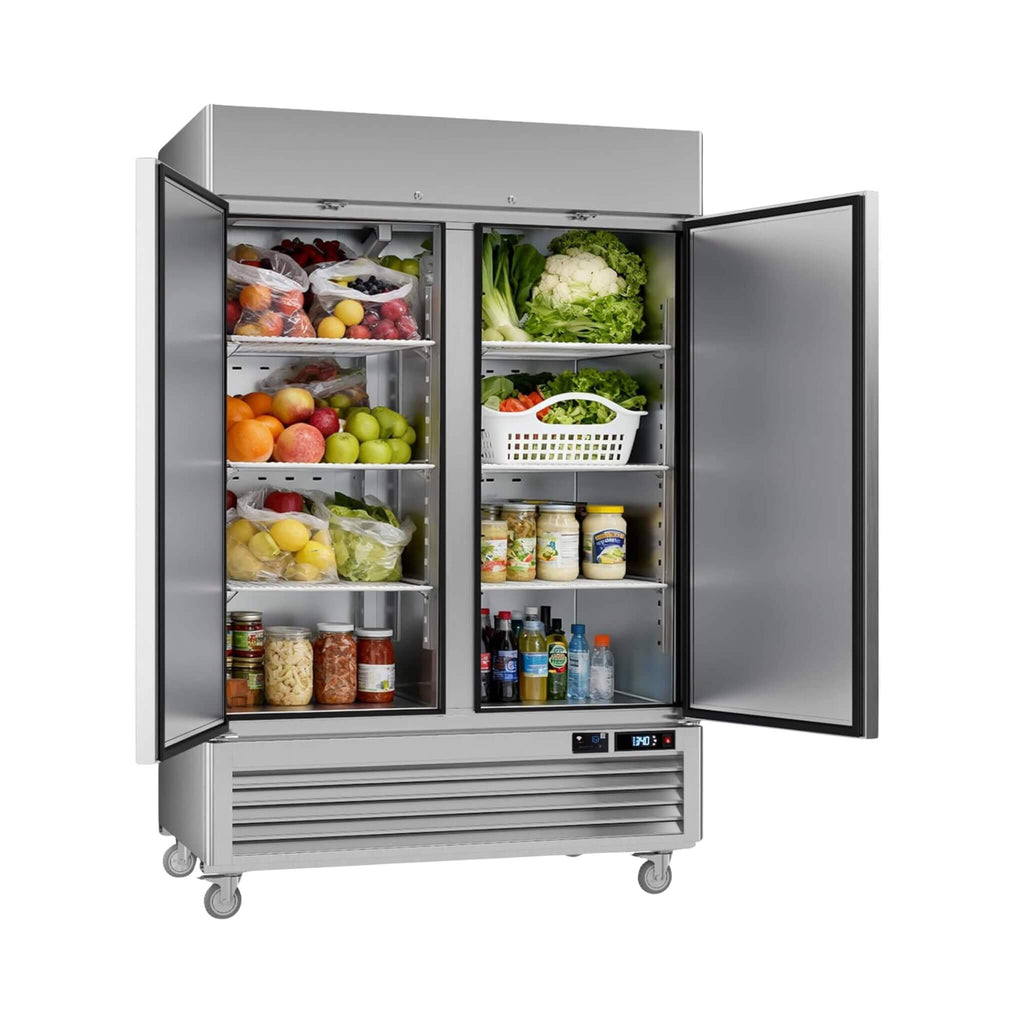 54-Inch Commercial 49 Cu.Ft 2-Door WiFi Refrigerator With Smart App Control (SAK10438)