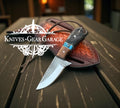 Small Cowboy Rasp Steel Knife with Sheep Horn Handle & Belt Sheath – 6" Handmade Western EDC - The misfit market