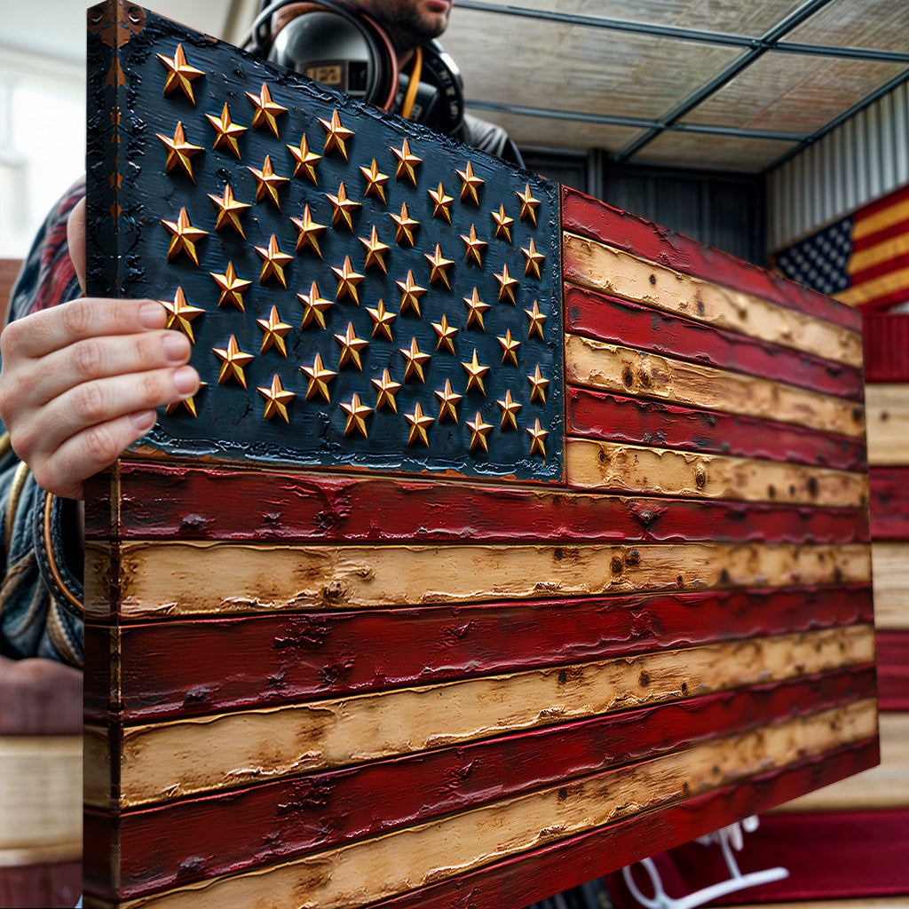 Old Glory American Flag Wall Art - The misfit market