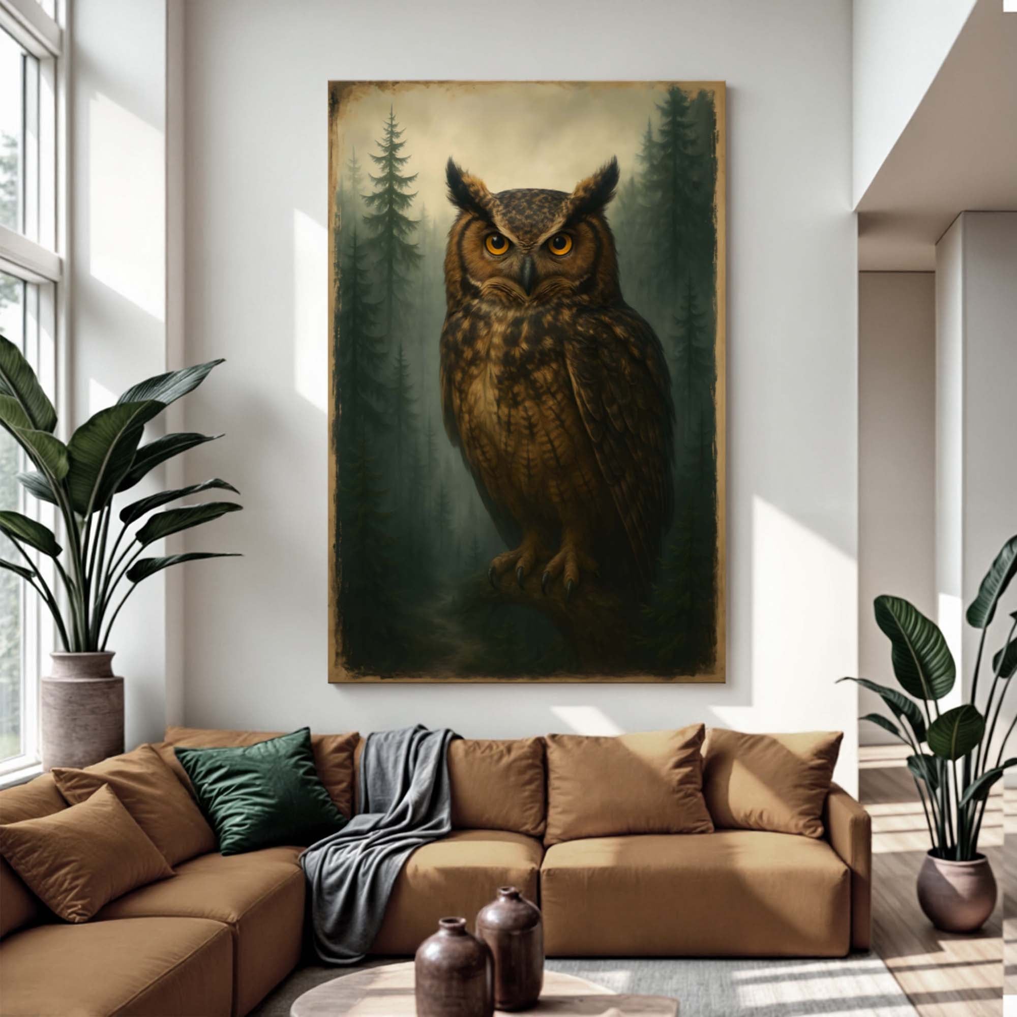 Watcher Of The Woods Owl Wall Art - The misfit market