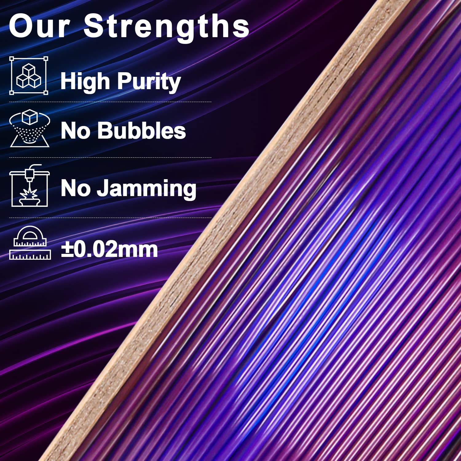 PLA Crystal-Transparent Gradient Variety Pack (4x200g) - The misfit market