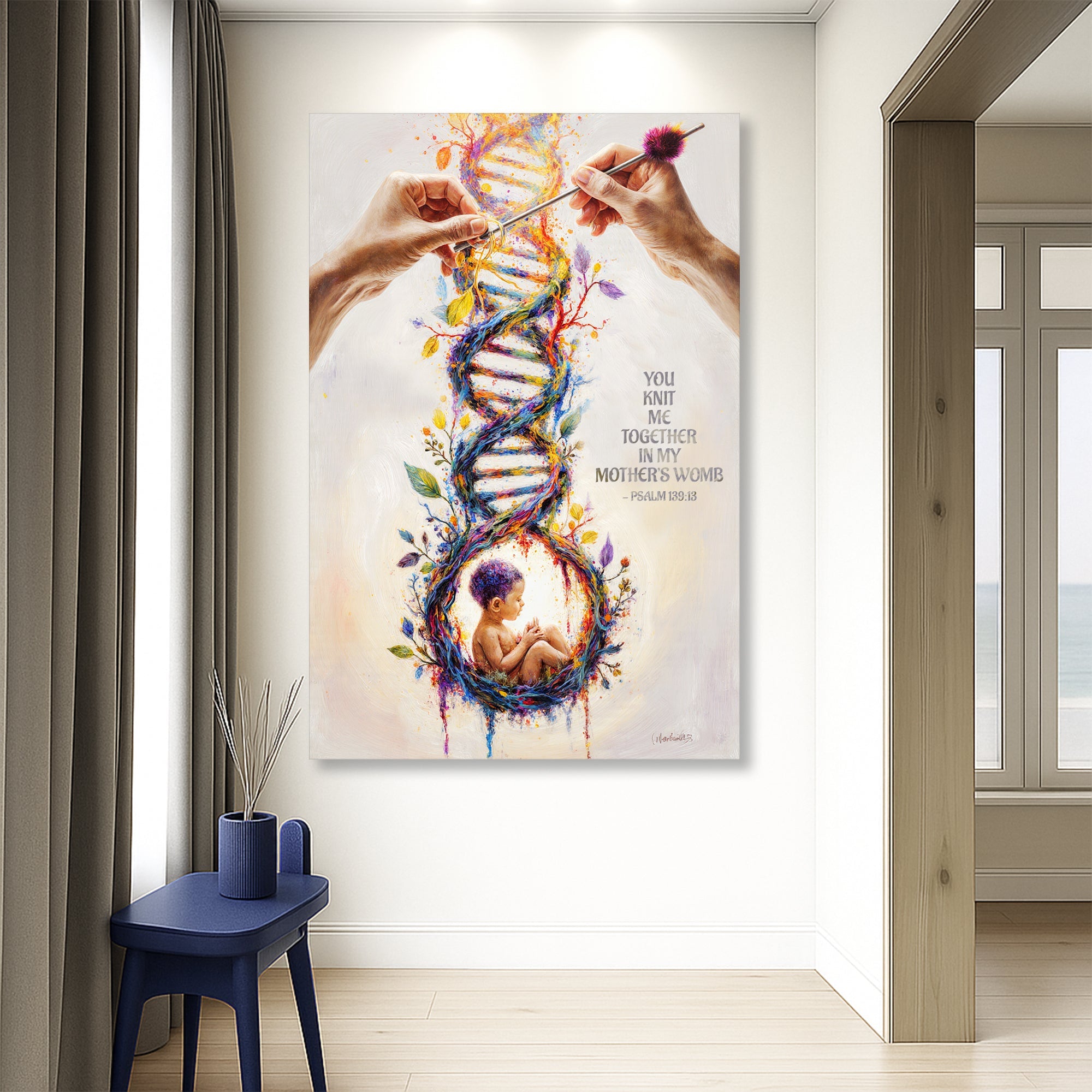 Psalm 139:13 - For You Knit Me In My Mother's Womb Faith Sign - The misfit market