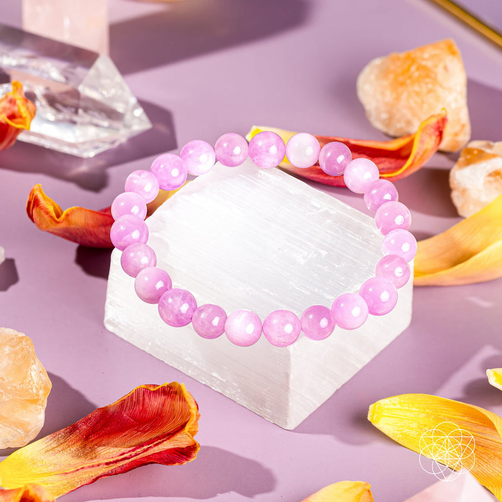 The Heart Reset - Rare Pink Kunzite Bracelet - The misfit market