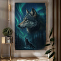 Wolf Double Exposure Wall Art IV - The misfit market