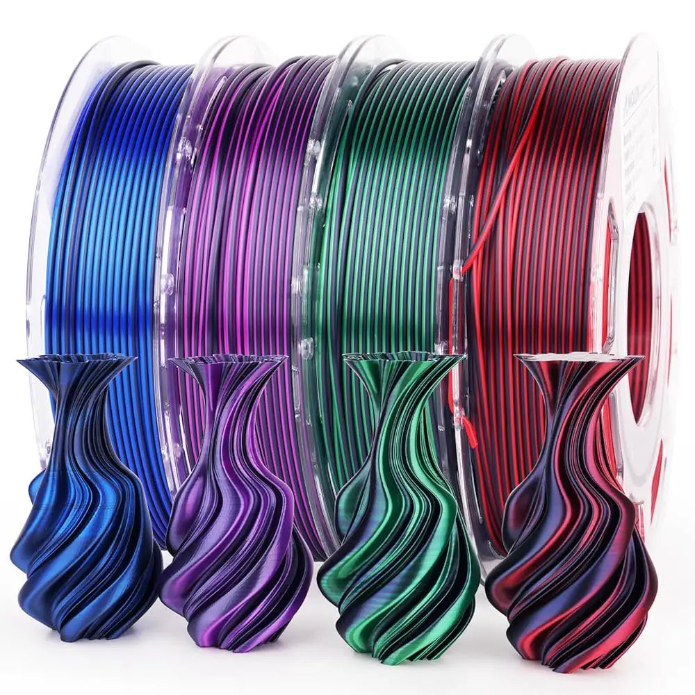 Dual Color 3D Printing Filament Pack 4x200g | the misfit market - The misfit market