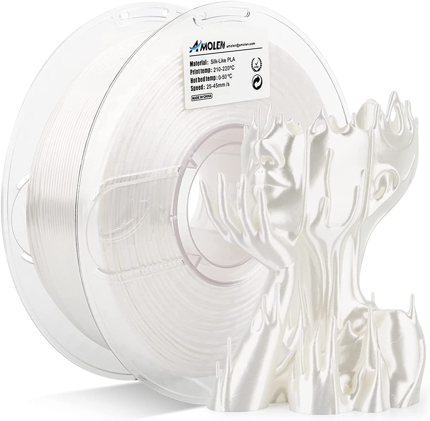 PLA Silk Basic 1.75mm, 1KG/2.2LB - The misfit market