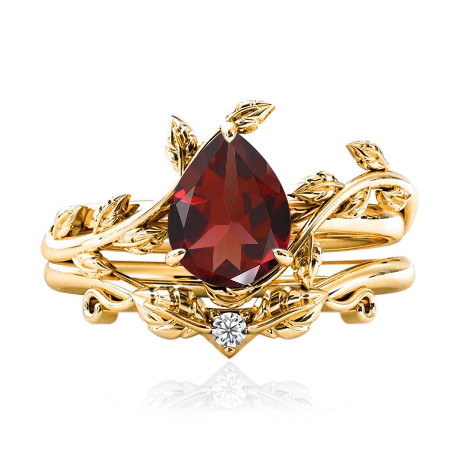Solid Gold Vintage Bridal Ring Set: A Timeless Gift for Her - The misfit market