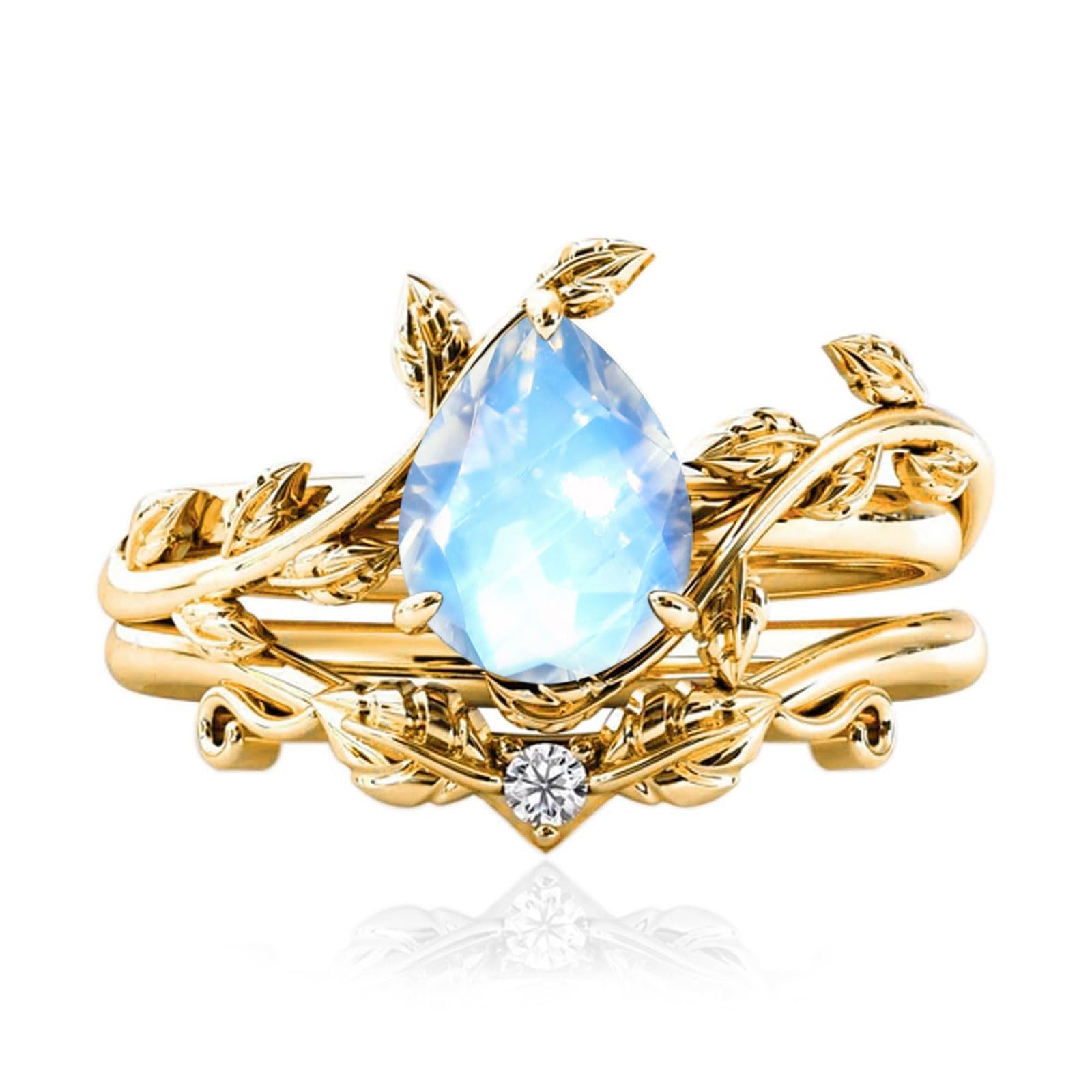 Solid Gold Vintage Bridal Ring Set: A Timeless Gift for Her - The misfit market