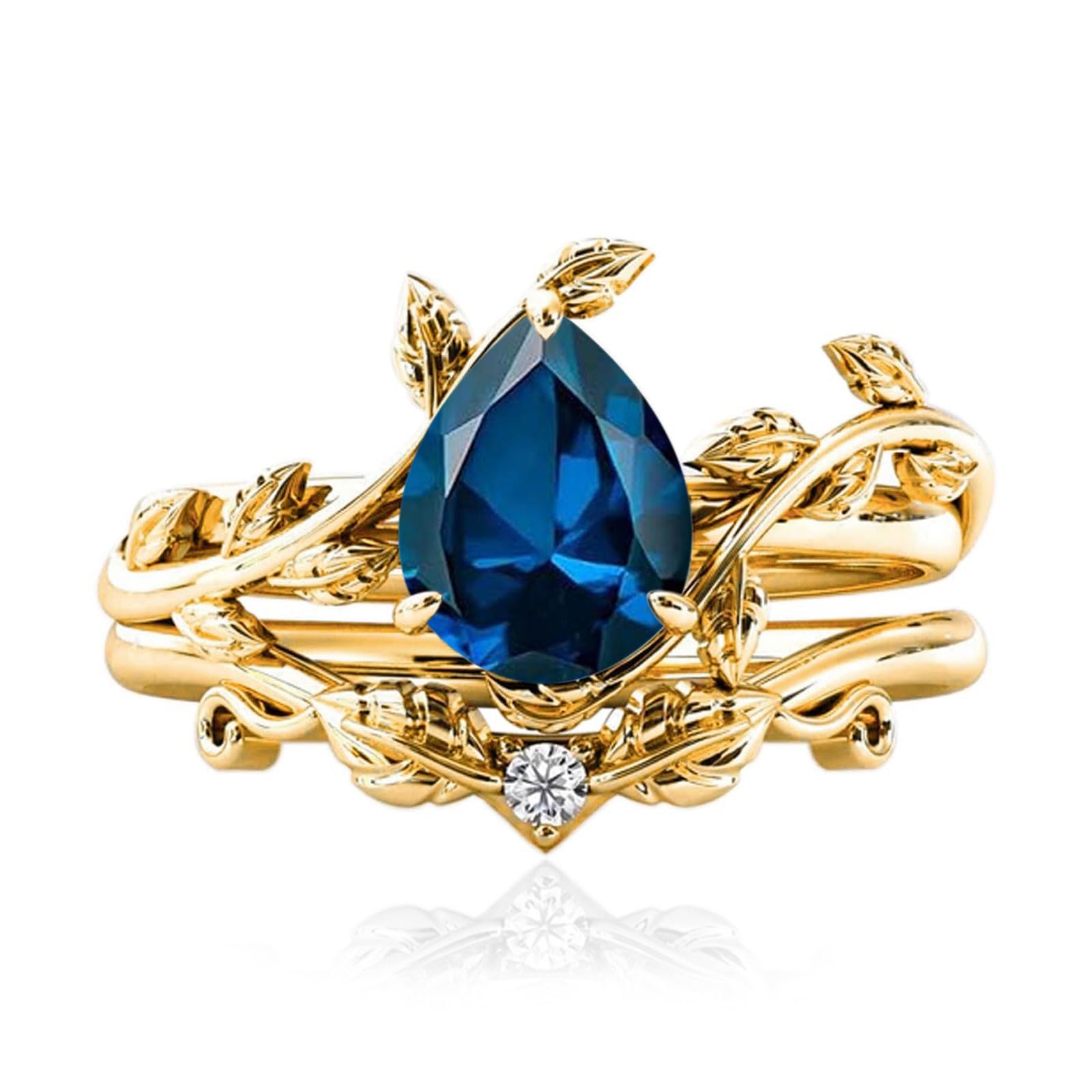 Solid Gold Vintage Bridal Ring Set: A Timeless Gift for Her - The misfit market