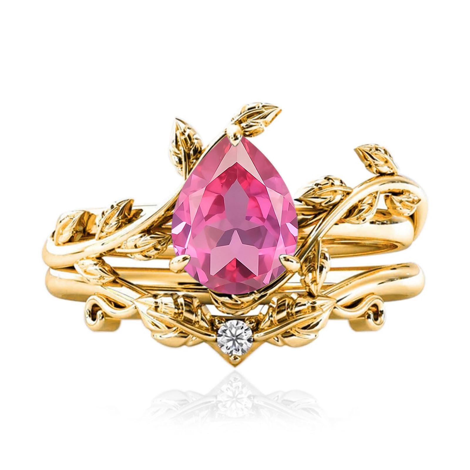 Solid Gold Vintage Bridal Ring Set: A Timeless Gift for Her - The misfit market
