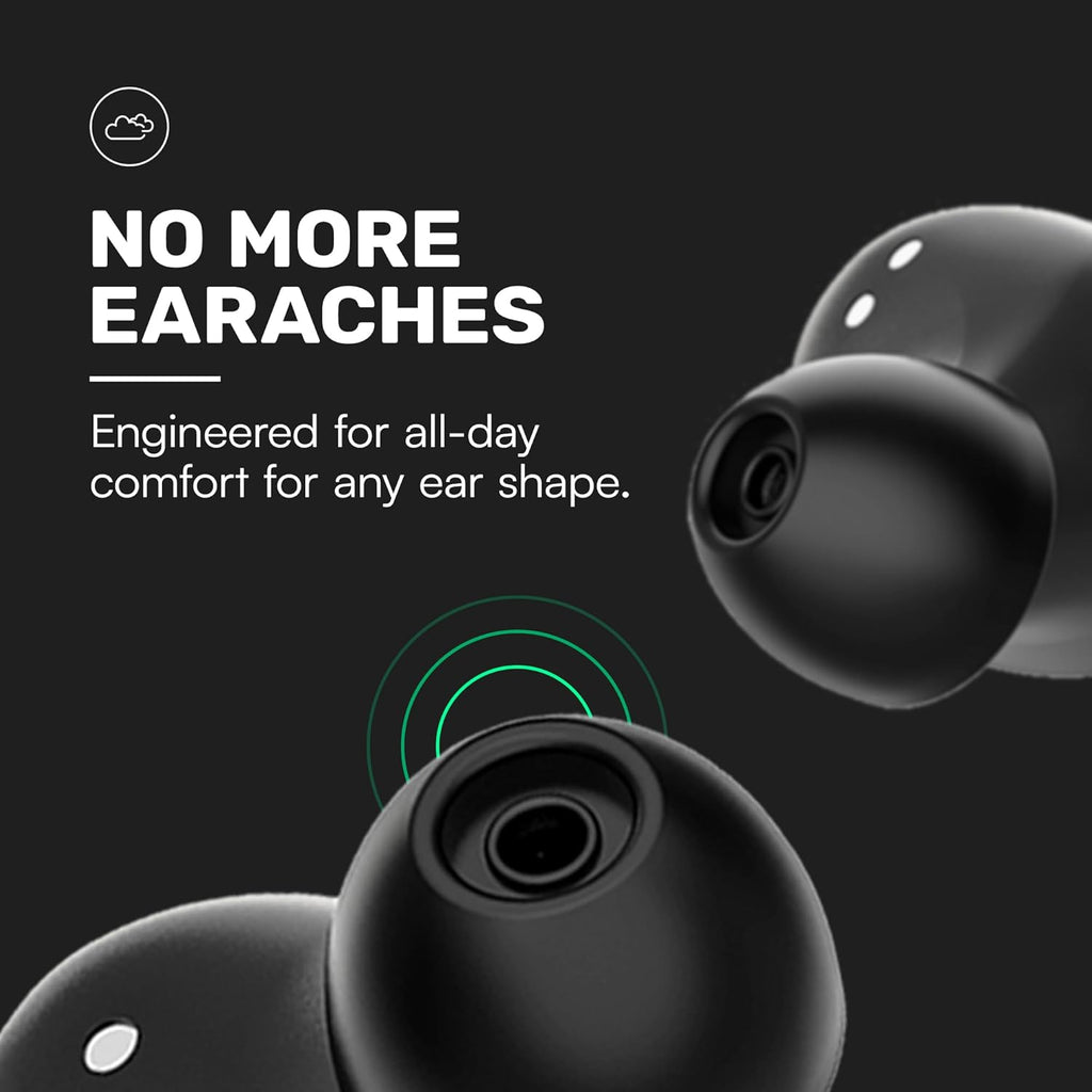 Raycon Everyday Bluetooth Wireless Earbuds with Microphone - Active Noise Cancelling, Sweat & Water-Resistant Earphones, Ear Buds Wireless Bluetooth Up to 32 Hours Playtime (Blue)