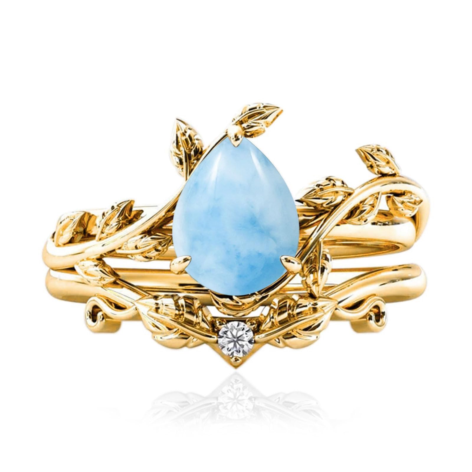 Solid Gold Vintage Bridal Ring Set: A Timeless Gift for Her - The misfit market