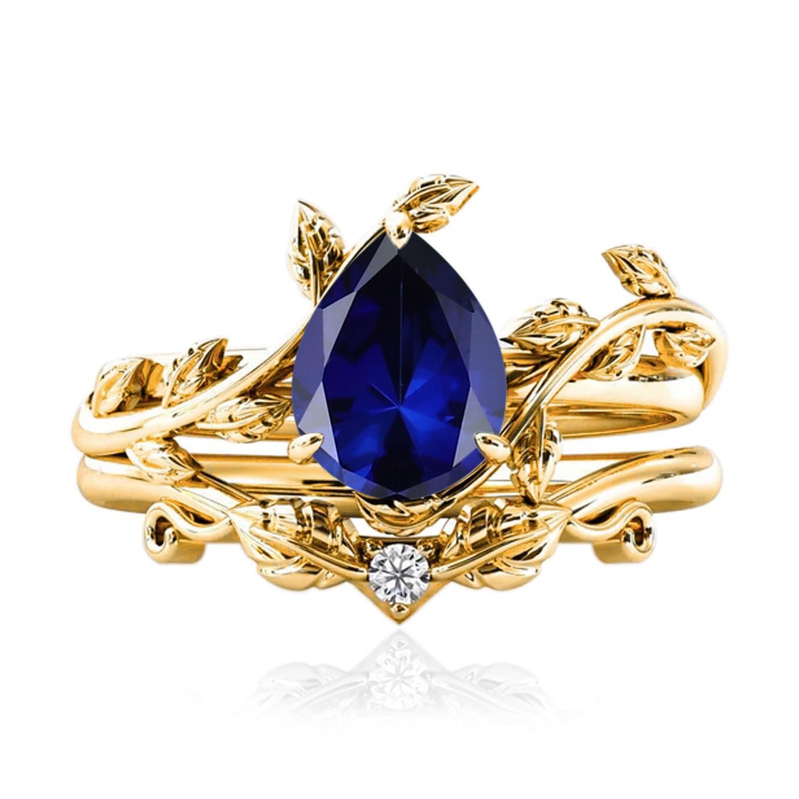 Solid Gold Vintage Bridal Ring Set: A Timeless Gift for Her - The misfit market