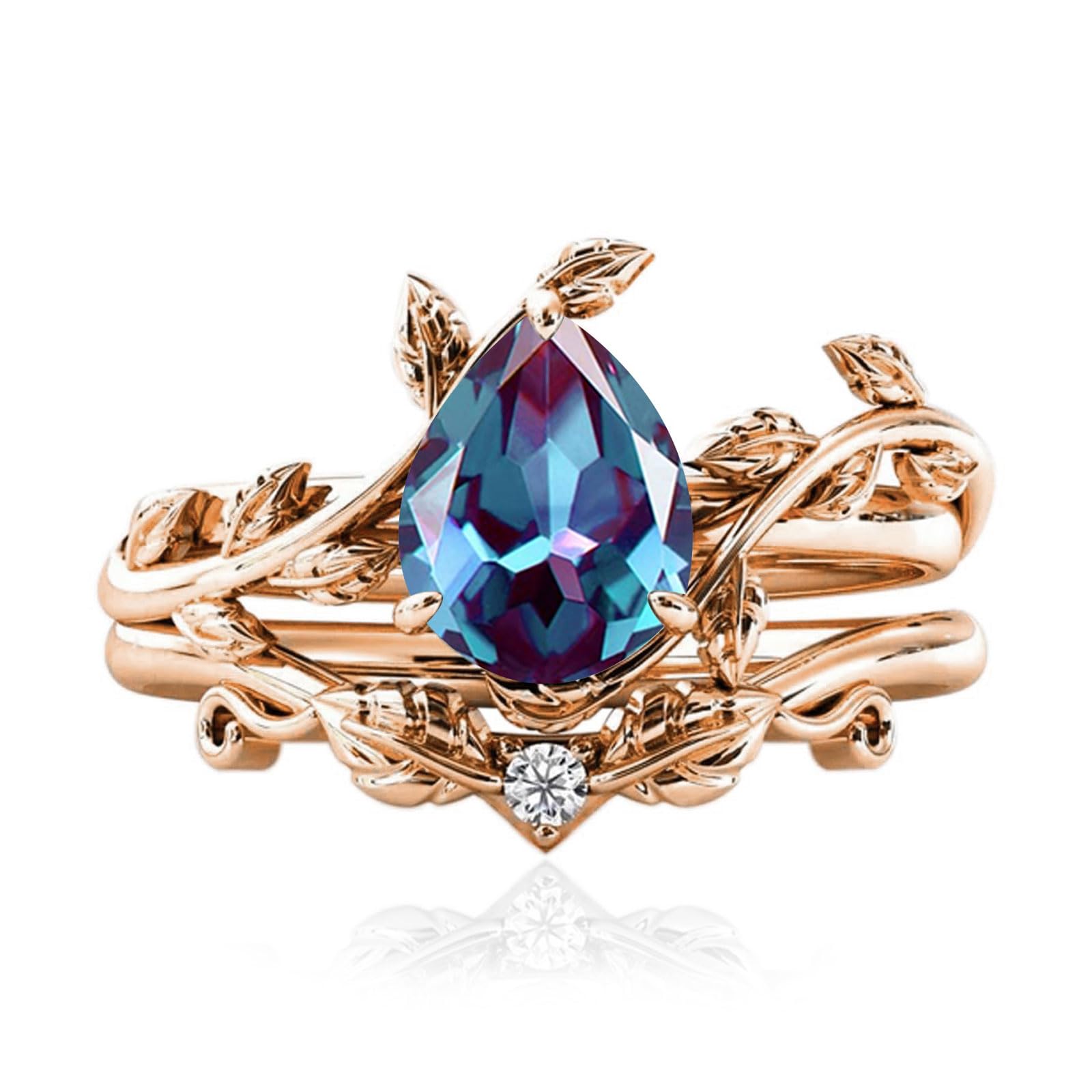 Solid Gold Vintage Bridal Ring Set: A Timeless Gift for Her - The misfit market