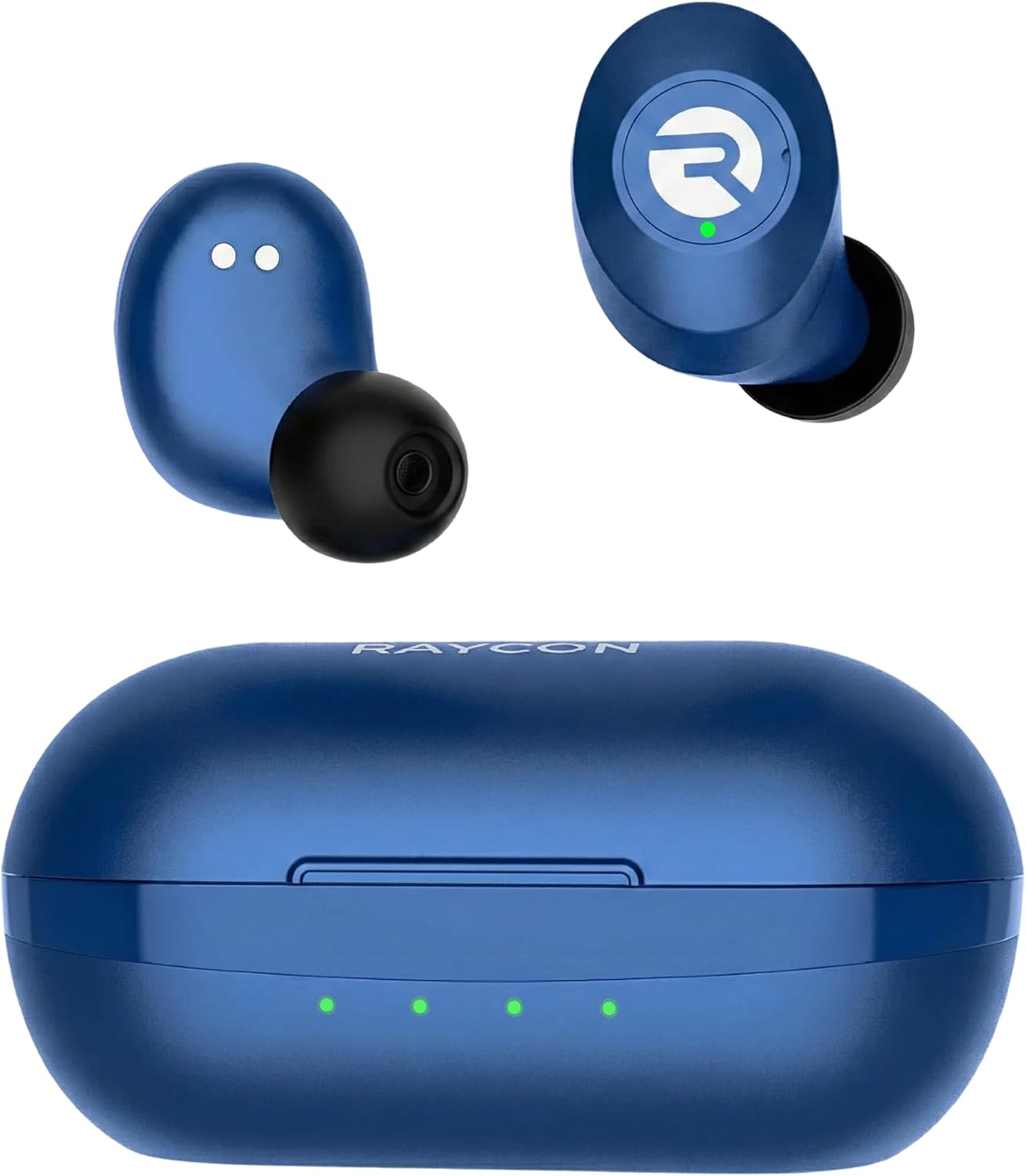 Raycon Everyday Bluetooth Wireless Earbuds with Microphone - Active Noise Cancelling, Sweat & Water-Resistant Earphones, Ear Buds Wireless Bluetooth Up to 32 Hours Playtime (Blue)