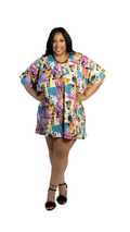 Magazine Collage Print Tunic Top