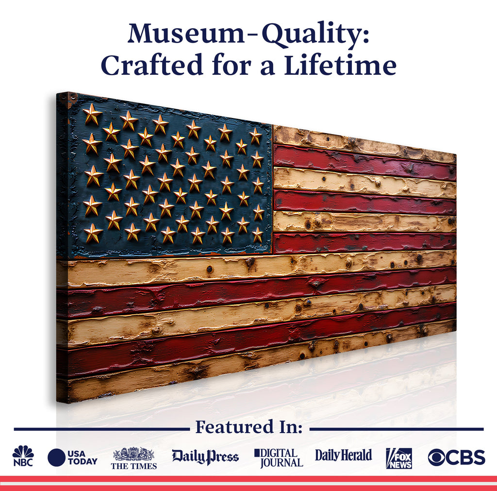 Old Glory American Flag Wall Art - The misfit market