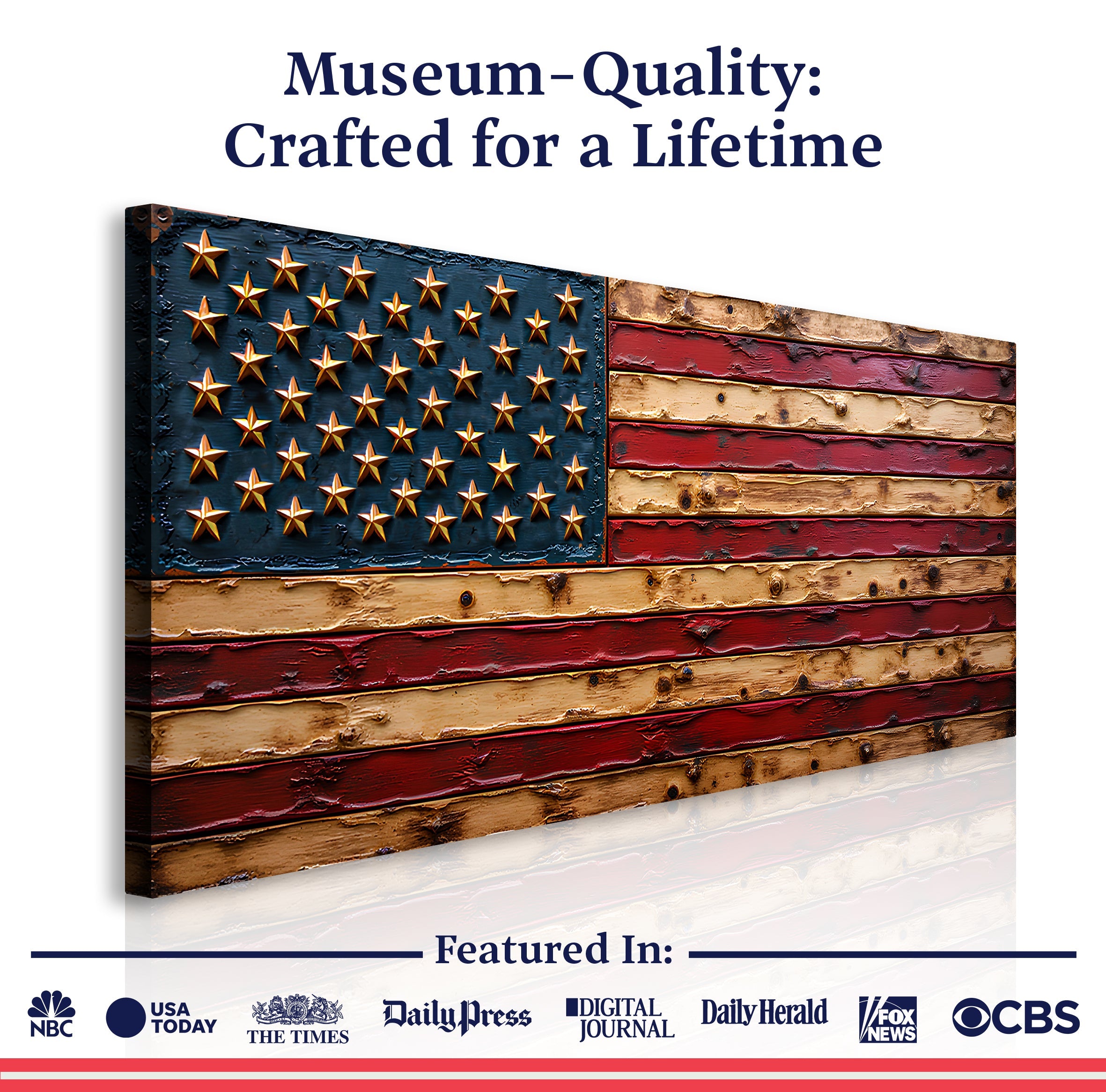 Old Glory American Flag Wall Art - The misfit market