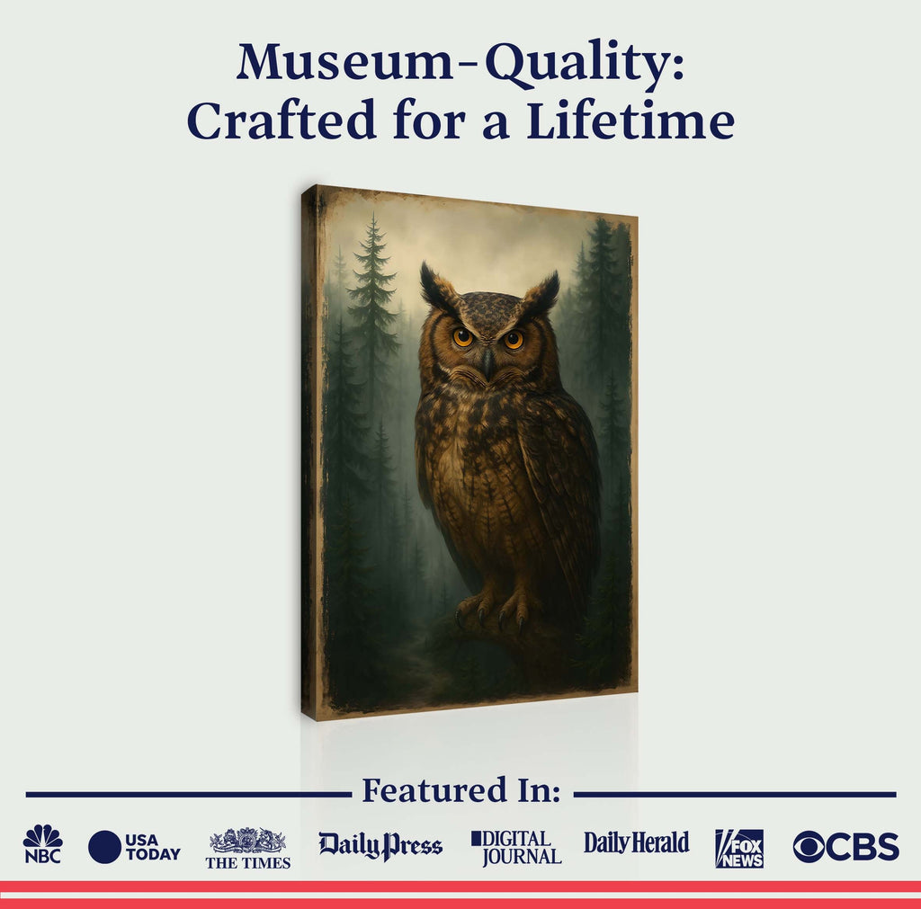 Watcher Of The Woods Owl Wall Art - The misfit market