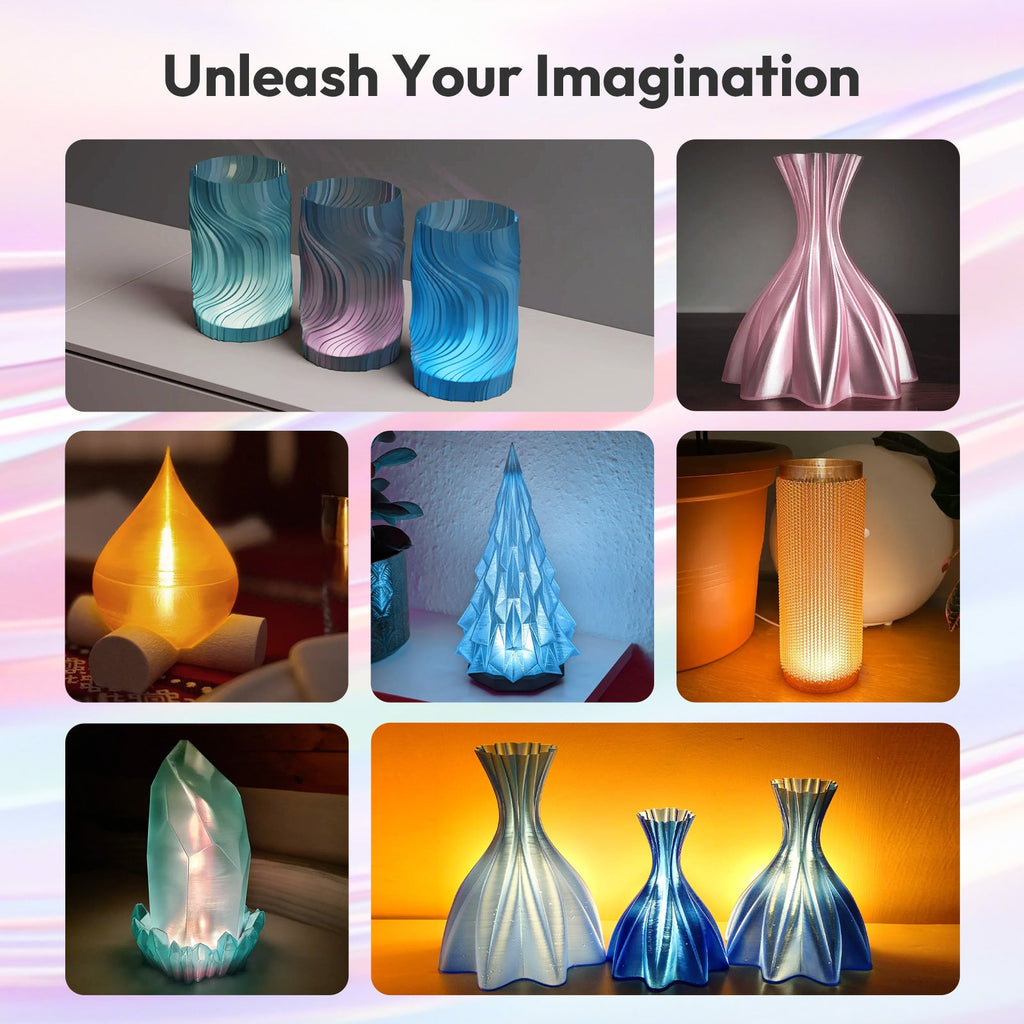 PLA Crystal-Transparent Gradient Variety Pack (4x200g) - The misfit market