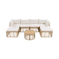 Alora 7-Piece Outdoor All-Weather Rattan Patio Sofa Set With Cushions (SAK47230)