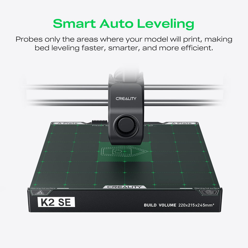 Creality K2 SE 3D Printer, 500mm/s High-Speed Printing, Support Multi Color 3D Printing Needs CFS, Solid Metal Build, Auto Leveling, Direct Drive Extruder, Quick-Swap Nozzle, 220×215×245mm Print Size - The misfit market