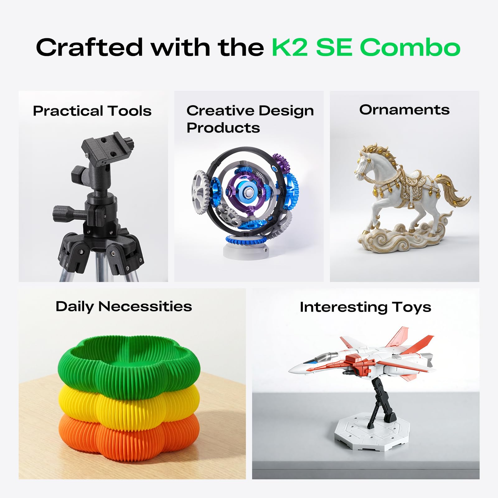 Creality K2 SE 3D Printer, 500mm/s High-Speed Printing, Support Multi Color 3D Printing Needs CFS, Solid Metal Build, Auto Leveling, Direct Drive Extruder, Quick-Swap Nozzle, 220×215×245mm Print Size - The misfit market
