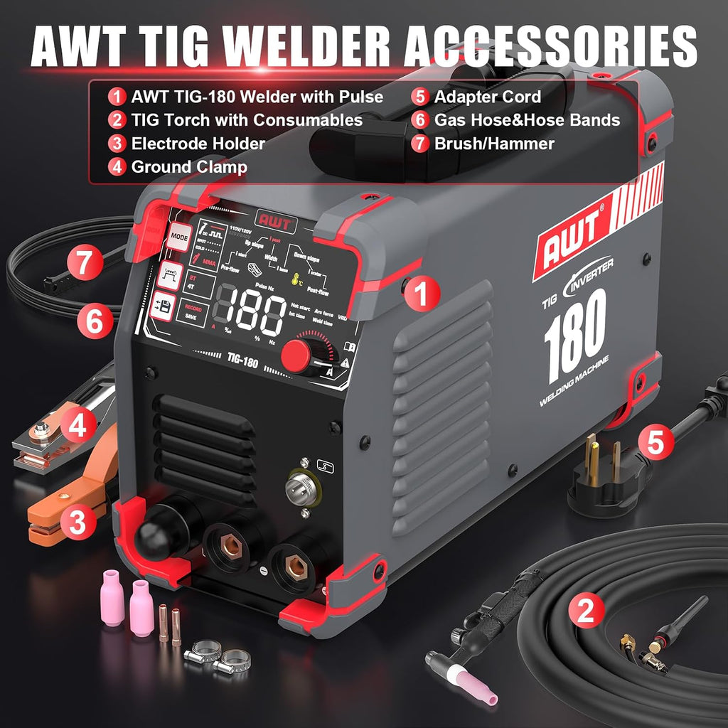 AWT 180 Amp TIG Welder Compact Toolbox Upgrade For Workshop - The misfit market