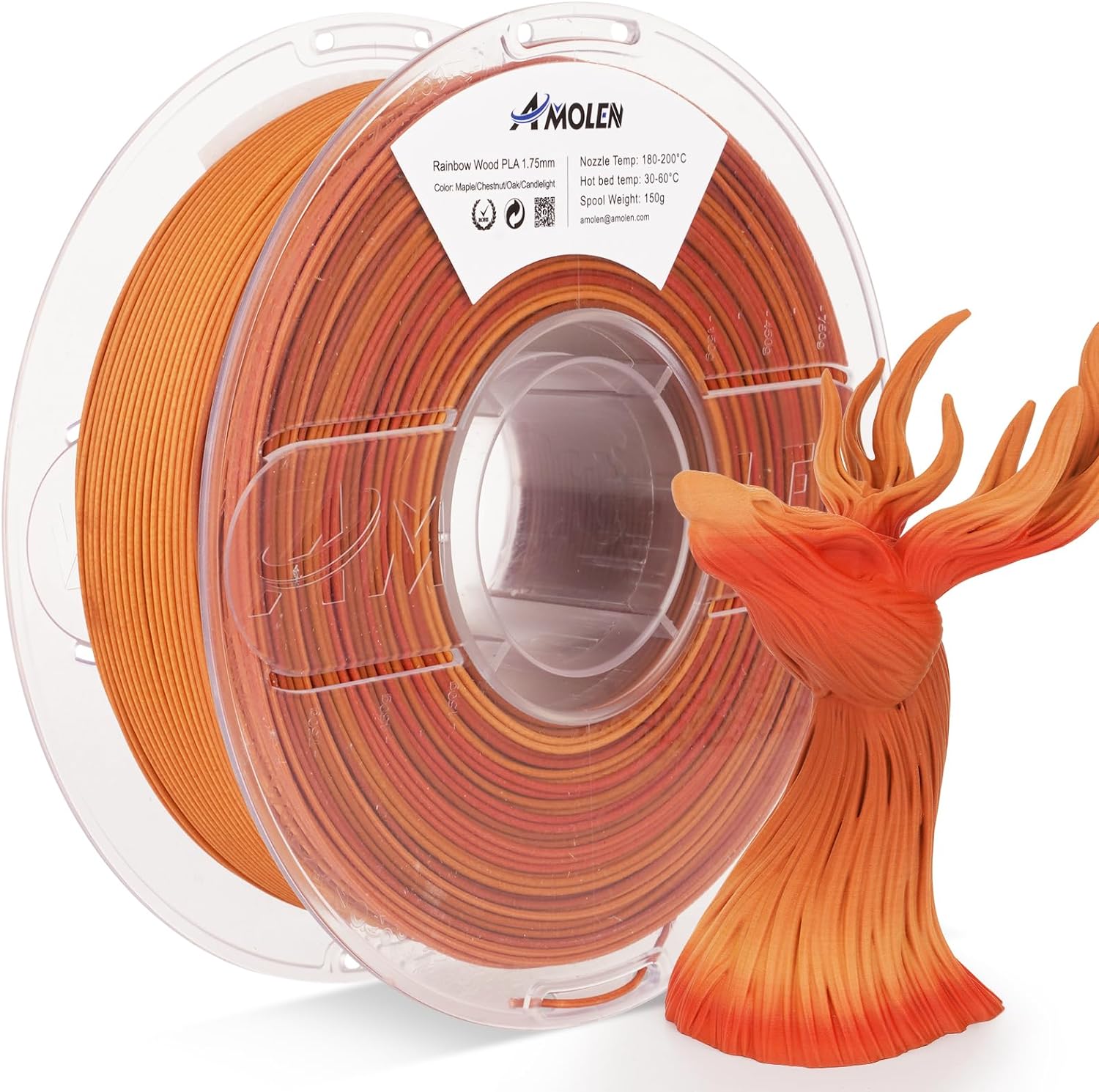 PLA Wood 1.75mm, 1KG/2.2LB - The misfit market