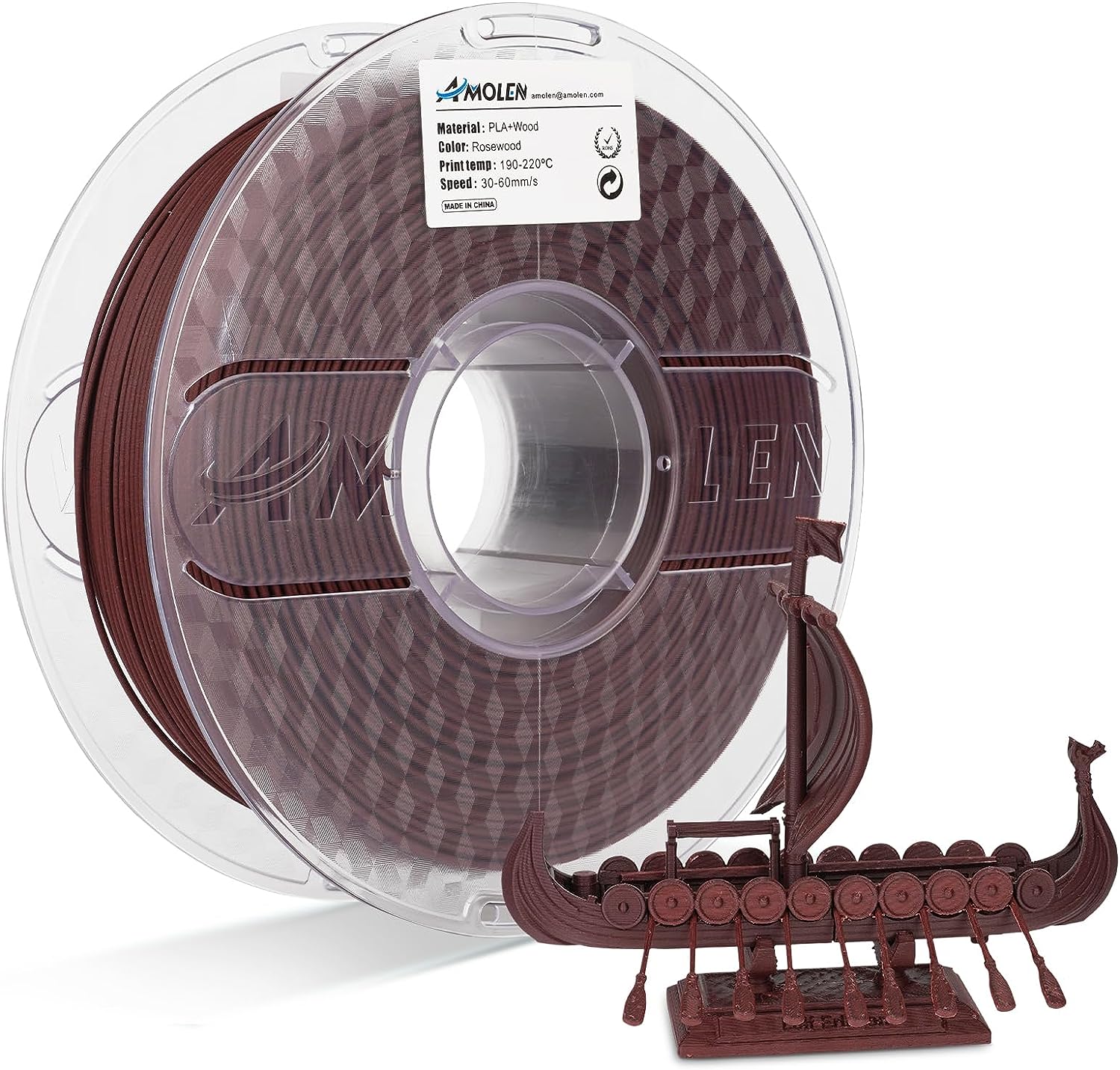 PLA Wood 1.75mm, 1KG/2.2LB - The misfit market