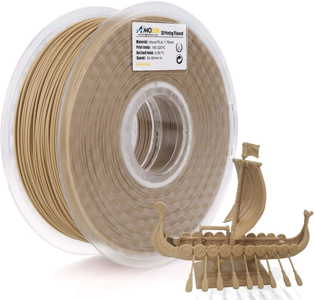 PLA Wood 1.75mm, 1KG/2.2LB - The misfit market