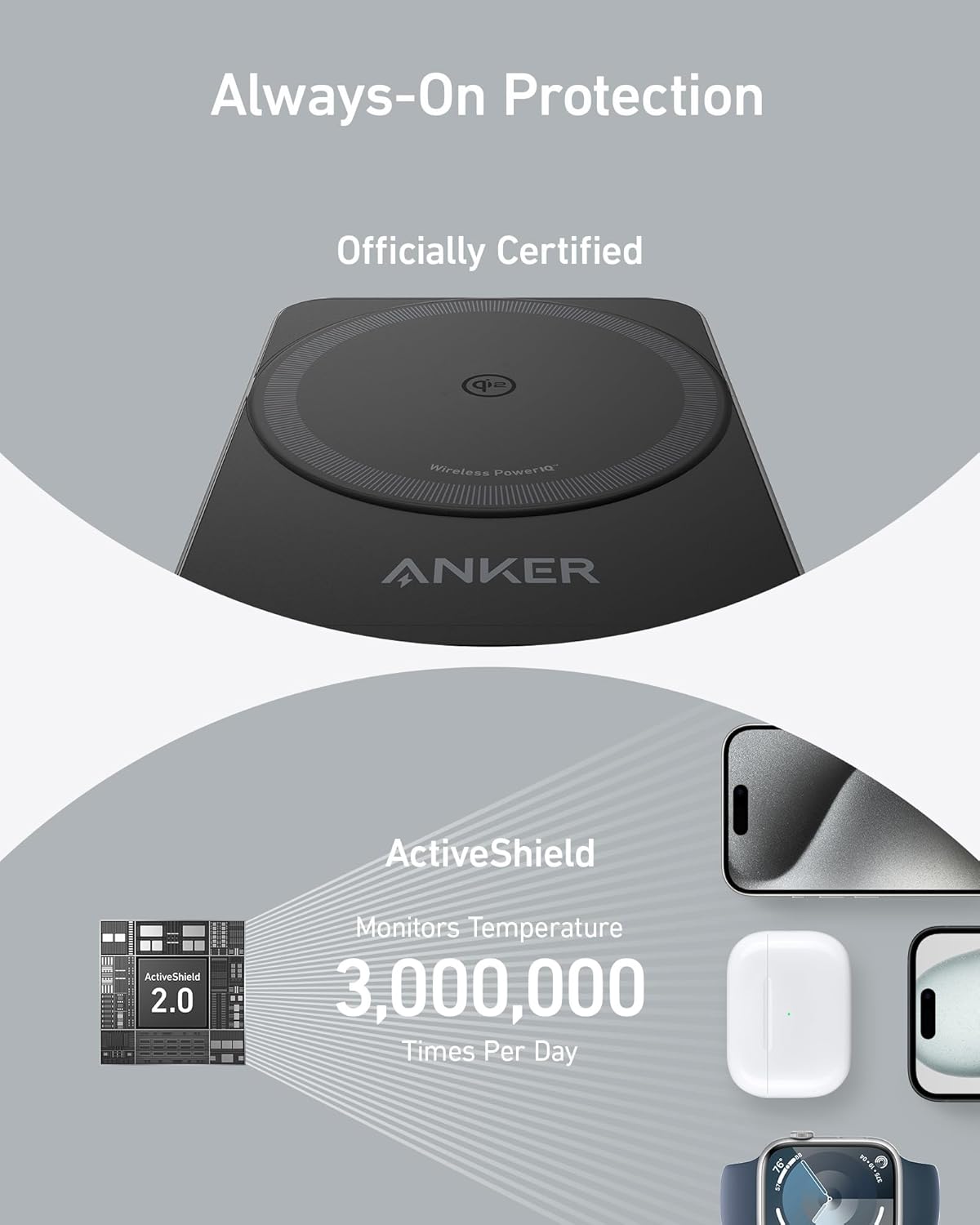 Anker MagGo Wireless Charging Station (Foldable 3-in-1) - The misfit market