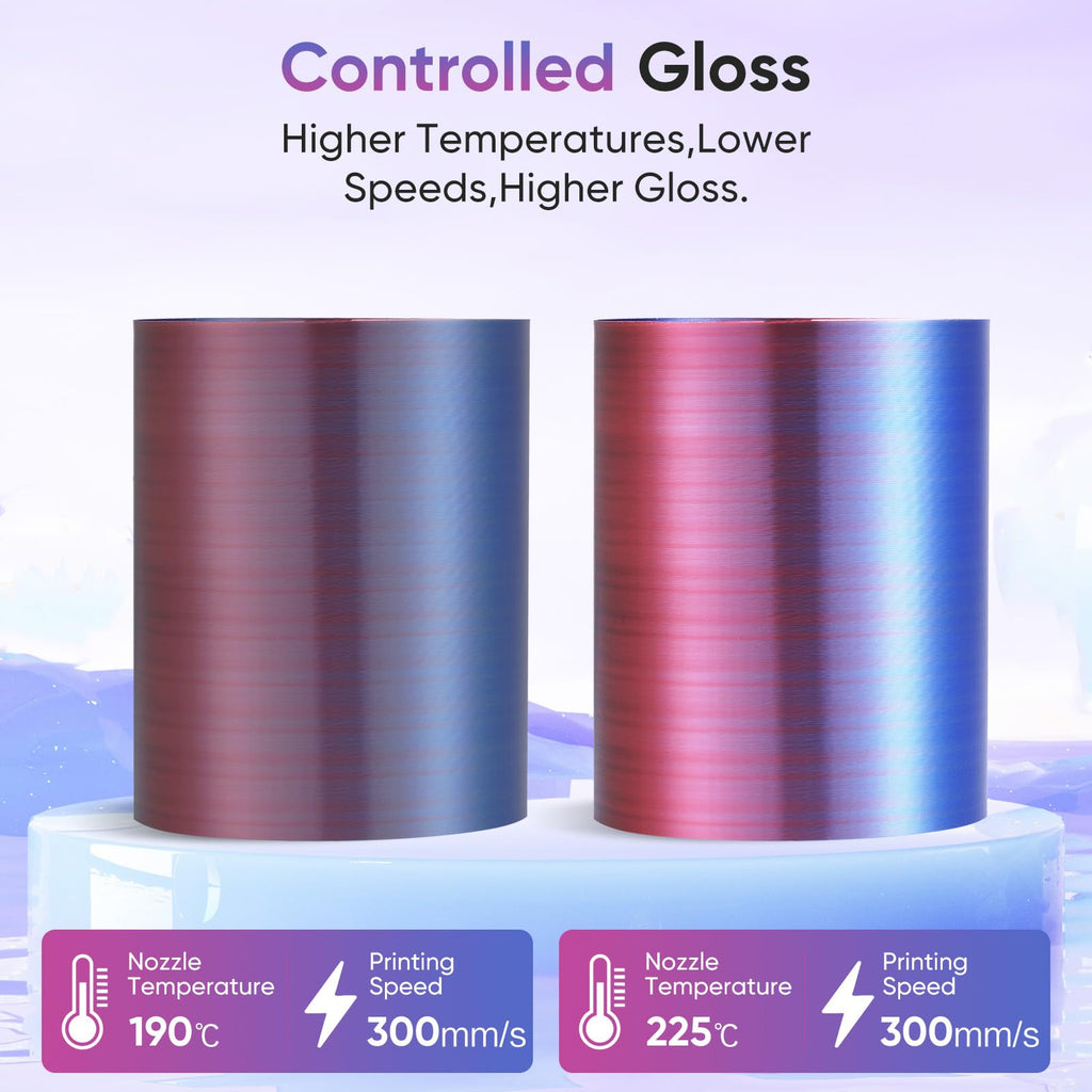 ERYONE Silk Filament PLA+ 1.75mm Shiny 3D Printer Filament, Multicolor PLA 4 in 1, 1kg (2.2LBS)/Spool, HS Silk Quadruple Color Aurora Dream (Teal Green & Violet & Electric Pink & Indigo) - The misfit market