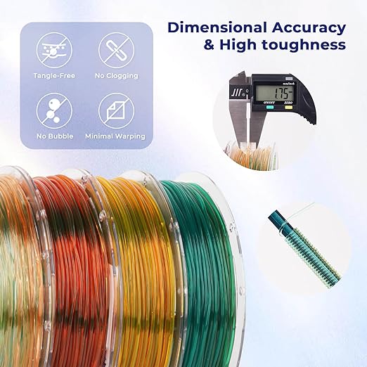 TPU Flexible Transparent Multicolor Rainbow Variety Pack (4x200g) - The misfit market