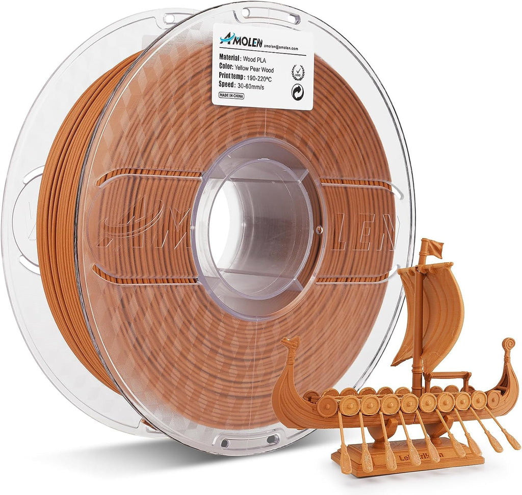 PLA Wood 1.75mm, 1KG/2.2LB - The misfit market