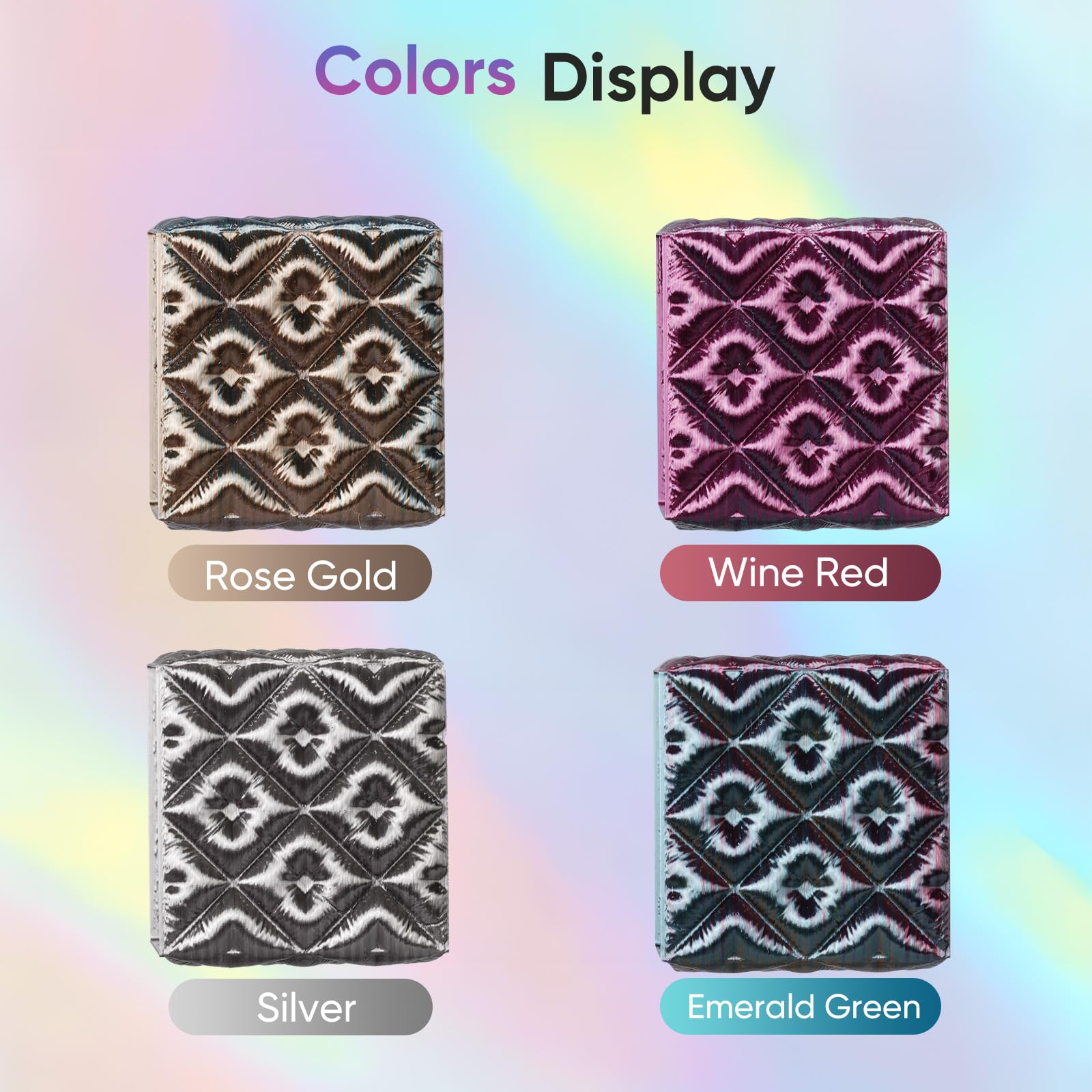 ERYONE Silk Filament PLA+ 1.75mm Shiny 3D Printer Filament, Multicolor PLA 4 in 1, 1kg (2.2LBS)/Spool, HS Silk Quadruple Color Aurora Dream (Teal Green & Violet & Electric Pink & Indigo) - The misfit market