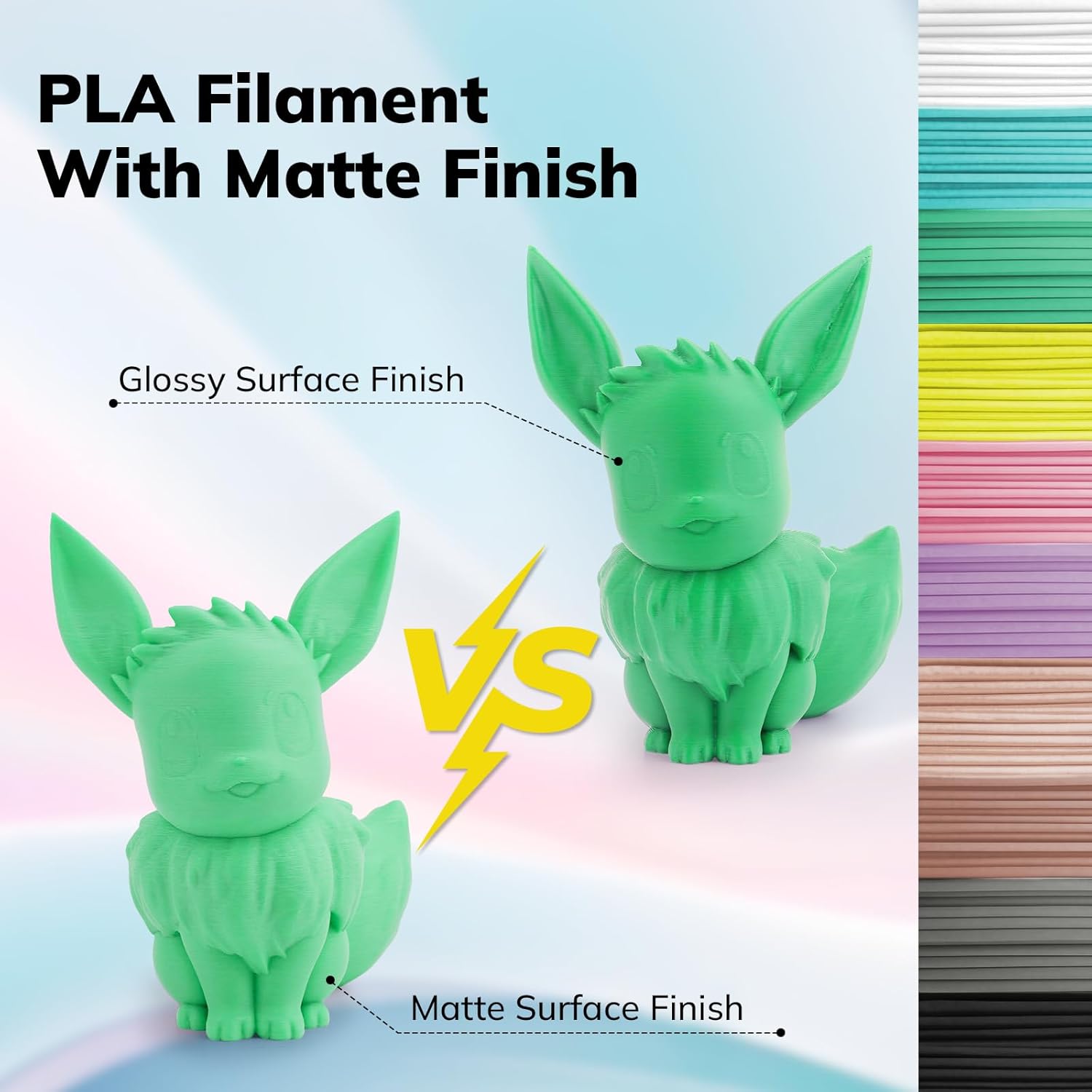 PLA Matte Basic 1.75mm, 1KG/2.2LB - The misfit market