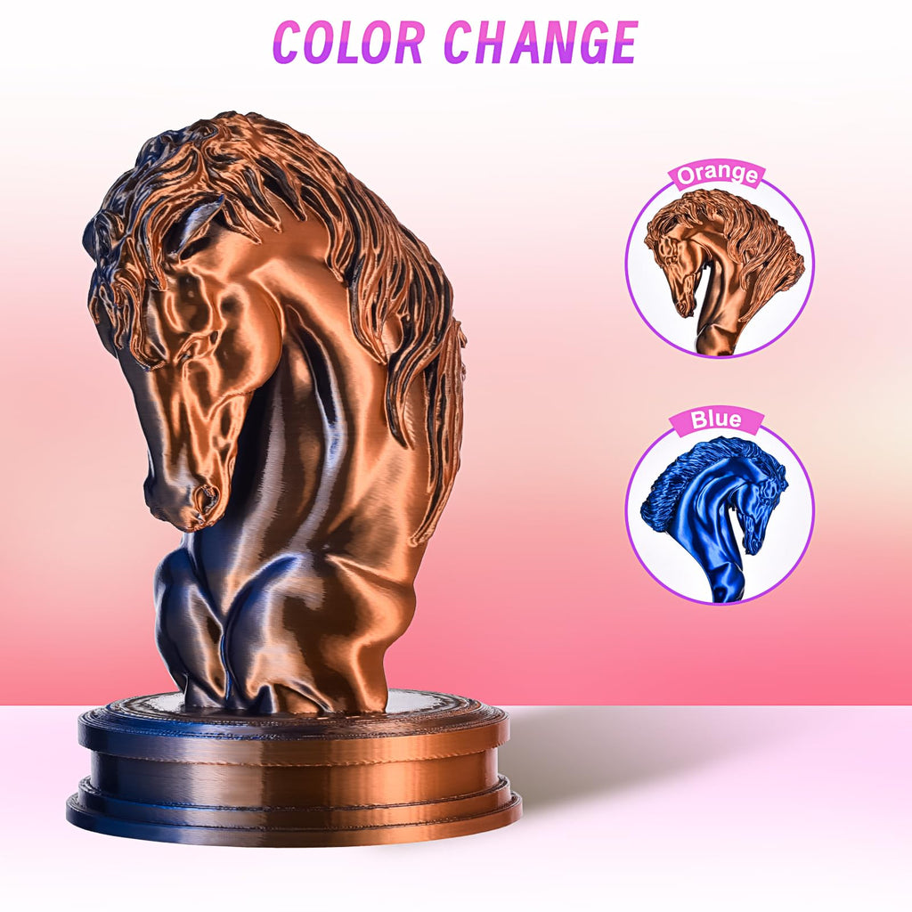 ERYONE Silk Filament PLA+ 1.75mm Shiny 3D Printer Filament, Multicolor PLA 4 in 1, 1kg (2.2LBS)/Spool, HS Silk Quadruple Color Aurora Dream (Teal Green & Violet & Electric Pink & Indigo) - The misfit market