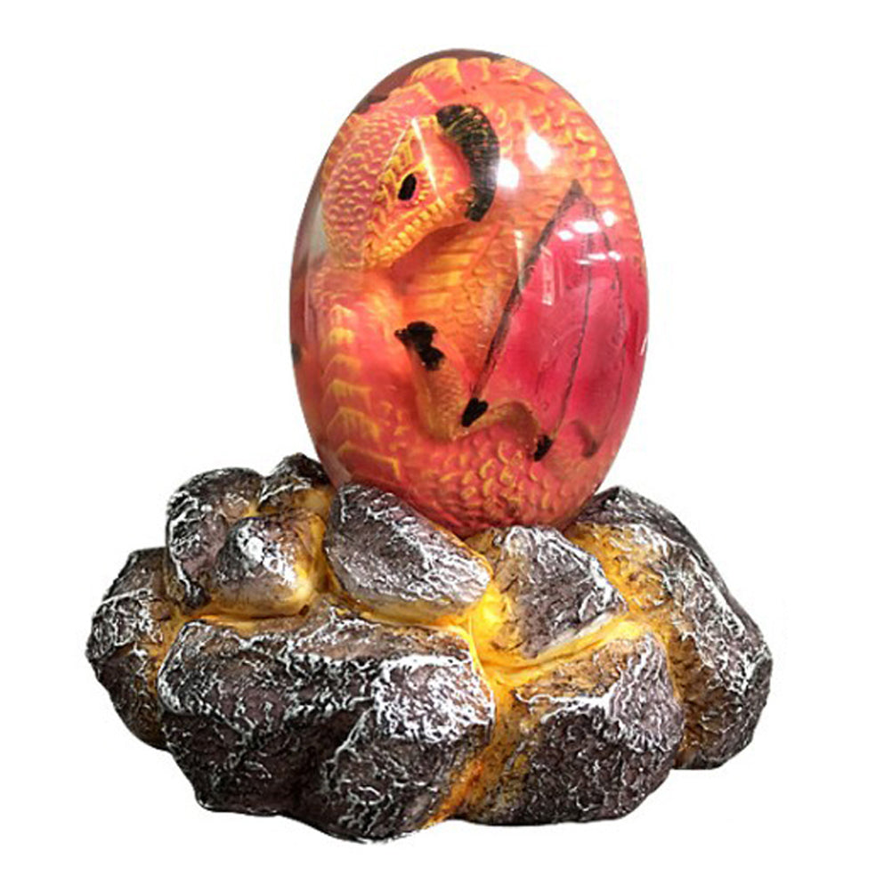 LED Lava Dragon Egg Statue Resin Ornament - The misfit market