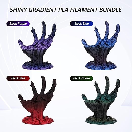 PLA Silk Shiny Gradient Variety Pack (4x200g) - 1.75MM - The misfit market