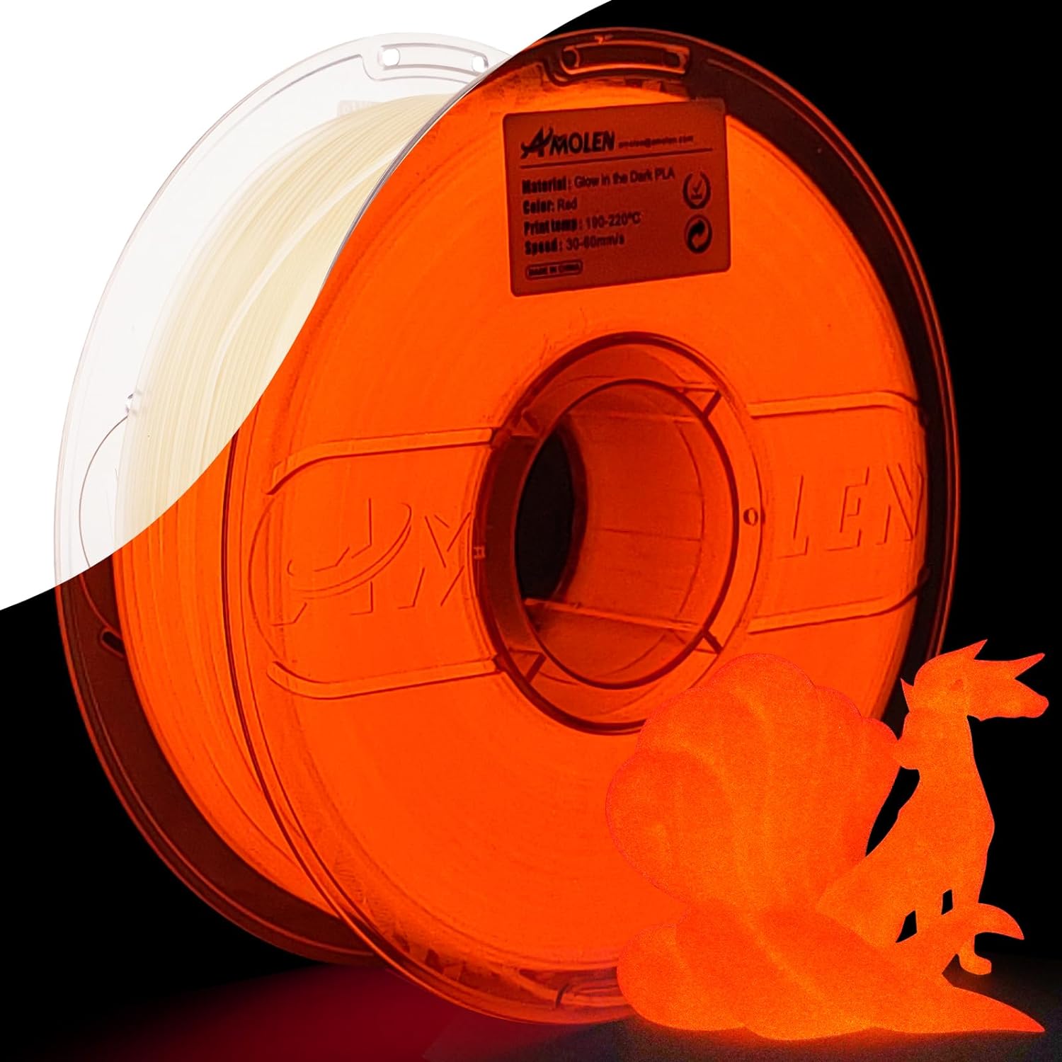 PLA Glow-in-the-Dark 1.75mm, 1KG/2.2LB - The misfit market